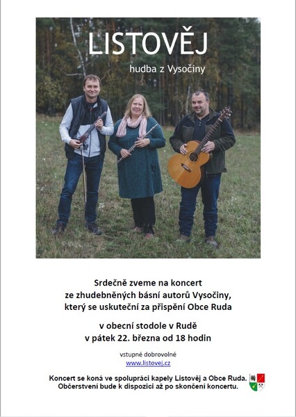 Listověj - koncert - Ruda