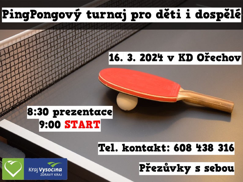 Ping Pong 16.3. Ořechov