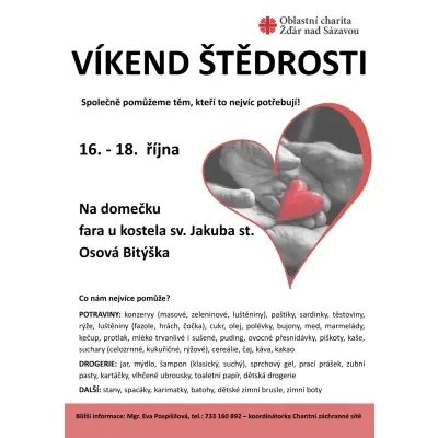 Víkend štědrosti
