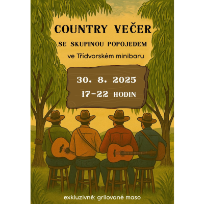 Country večer ve Třídvorském minibaru